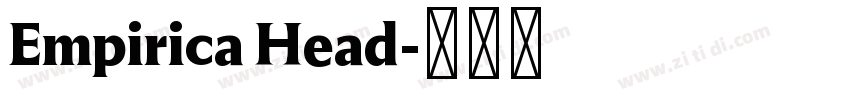 Empirica Head字体转换